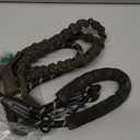 Double Dog Leash, Dual Dog Leash, 360 Swivel Tangle Free Bungee Walking Training for Large Medium Dogs, Shock Absorbing Bungee Reflective for Two Dogs, 18~120 lbs, Black