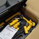 YELLOW JACKET 4 ton Hydraulic Ram Jack Pusher Puller Auto Body Frame Repair Tool Porta Power Kit with Blow Mold Carrying Storage Case for Car Repair, Truck, Farm
