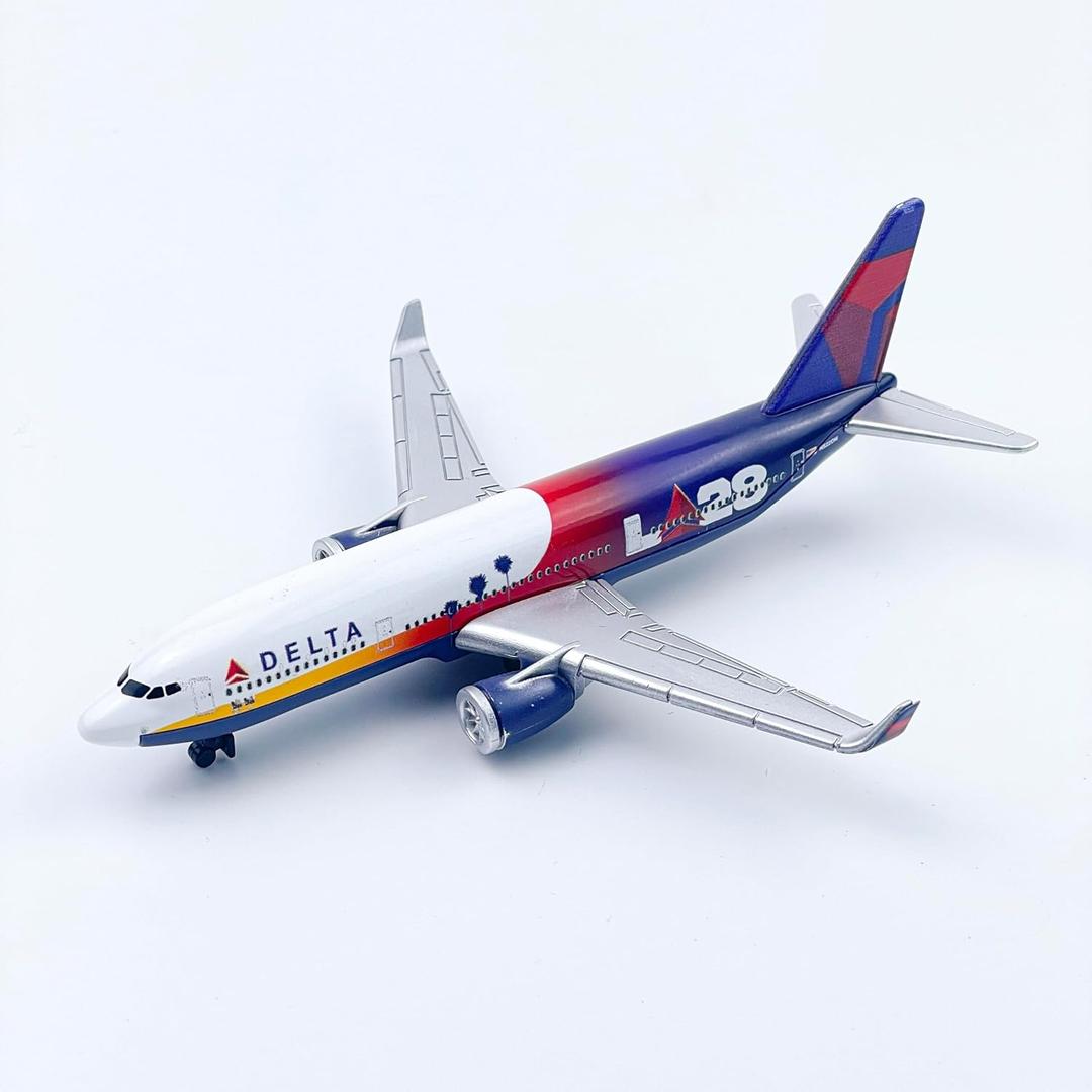 Airplane Model, Delta L-28 Die-cast Metal Planes Aircraft Suitable for Collection and Desktop Decor