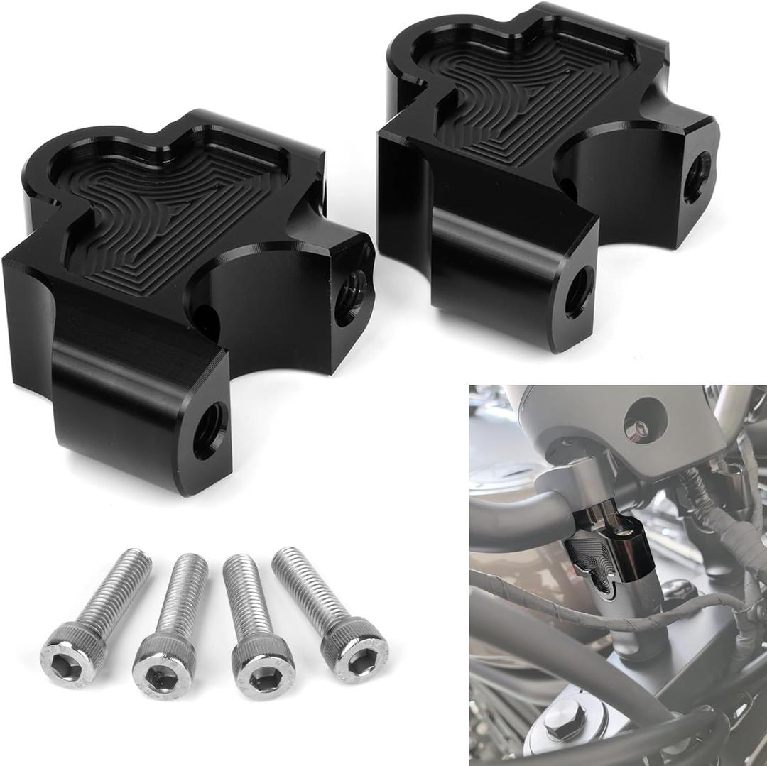 Motorcycle Handlebar Risers, PSLER CNC Handle Bar Risers, Motorcycle Risers, Compatible with Rebel 500 Rebel 300 Rebel 1100 CMX 500 CMX 1100 CMX 300 CMX 250 2017 2018 2019 2020 2021 2022 2023