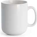 harebe 20 OZ Large Coffee Mug, Smooth Ceramic Tea Cup for Office and Home, Big Capacity with Handle, White