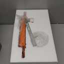 Glass Corridor Wall Mounted Lamp,Globe Light Fixture with Orange Background,Nordic Style Wall Sconce for Bedroom Kitchen and Hallway