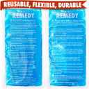 Perfect Remedy 2-Pack Gel Ice Packs for Injuries Reusable, Hot & Cold Pack thats Durable, Soft & Flexible, Fast Relief & Recovery (Blue, Reg 2PK)