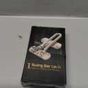 Swing Bar Door Lock Latch - Door Security Sliding Bars for Home Hotel Child Proof Safety Locks Reinforcement Door Stopper Door Guard for Indoor and Front Gate Thicken Solid Aluminium 1Pack