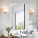 Sunniry Bathroom Vanity Mirror, 20X24 inch White Mirrors for Bathroom Sink