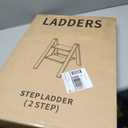 Taranta 2-Step Aluminum Ladder,Lightweight Folding Step Stool with Extra-Wide Anti-Slip Steps,330 lbs Capacity,Compact Space-Saving Design for Home,Kitchen and