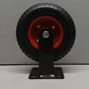 W B D WEIBIDA 8 Inch Heavy Duty Caster Wheels Set of 4, 2200 LBS Outdoor Industrial Wheels Swivel Large Rubber Casters with Brake for Workbench, Dolly, Cart, Trolley, Wagon (2 Brake & 2 Fixed)