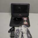 11.5" Portable DVD Player with 9.5" Swivel Screen, 5-Hours Rechargeable Battery,Car DVD Player with Extra Carrying Bag,Support CD/DVD/SD Card/USB,Regions Free,Dual Speakers,Black