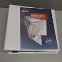 Avery Heavy Duty View 3 Ring Binder, 4" One Touch Slant Ring, Holds 8.5" x 11" Paper, 4 White Binders (79704)