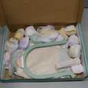 Wooden Tea Party Set for Little Girls, Toddler Tea Set with Cupcake Stand & Food Dessert, Pretend Play Food Kitchen Accessories for Kids Girls Age 2 3 4 5 6 Birthday Gift Wood Educational Toys