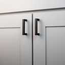 NEIKO Heritage Designs Contemporary Pull 3 Inch Center to Center Matte Black Finish (10-Pack)