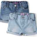 The Children's Place,and Toddler Girls Denim Midi Shorts,Lily Wash,69 Monts