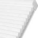 Persilux Light Filtering Cordless Cellular Shades 1.5" Cellular Blinds for Windows, Office, and Sliding Glass Doors, White, 27" W x 48" H