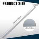 Yaocom 2 Pcs 304 Stainless Steel Flat Bar, 48" L,1-1/2" W,1/8" T
