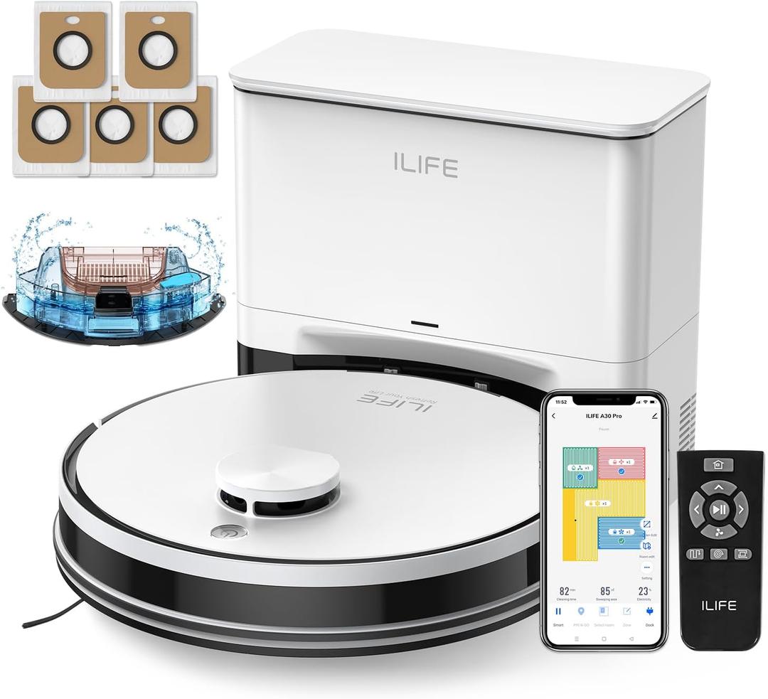 ILIFE A30 Pro Robot Vacuum and Mop, 10,000Pa Powerful Suction