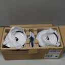 uuffoo 2 Pack Rechargeable Table Lamp Cordless Battery Operated Lamps Shower Lamp Bathroom Lamp with 3 Colors Stepless Dimming, Desk Lamp for Restaurant, Patio, Bedroom, Bar (Black)