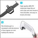 Jaronx Compatible With BMW Air Vent Clips Tab for X5 G05 2019-2023/X6 G06 2020-2023/X7 G07 2019-2023,Upgraded AC Vent Clips Air-Conditioning Outlet Tab Trim Set for BMW X5 G05/X6 G06/X7 G07(Left Side)