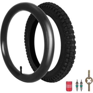 RUTU 16x2.4 Tire and Inner Tube Set, 16 Inch Bike Tires for Dirt Bike Kids Bicycles, 64-305 Tire Compatible with MX500 MX650