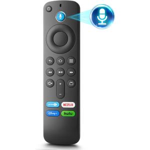 Voice Replacement Remote Control Compatible with Fire TV Stick, TV Cube and Amazon Fire Smart TVs