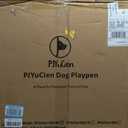 PJYuCien Dog Playpen Plus Storage Bag, 24" H 8 Panels Puppy Pen with Square Bottom, Heavy Duty Dog Fence for Puppies/Small Dogs