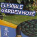Garden Hose 100 ft, 2025 No Kink Expandable Water Hose 100ft with 10 Function Nozzle, Solid Metal Fittings, Durable Outer Fabric, Lightweight, Flexible, Leak-proof, Stretchy for Watering, Car Washing