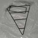 Cinnvoice Ornament Display Stand Metal Xmas Christmas Tabletop Ornament Christmas Tree Shaped Display Stand Holder Farmhouse Xmas Tree for Balls Decorations Hanging Gift(Black,16 Inch)