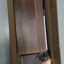 Floating Shelves Rustic Wood Wall Mounted Shelf Practical Metal Fence Design Ideal for Bedroom, Bathroom, Kitchen Set of 3(Brown)