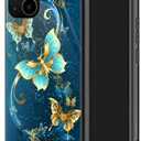 ZHEGAILIAN for iPhone 13 Case, Military-Grade Protection, All-Around Shockproof Corners, Anti-Scratch Phone Case for iPhone 13 - Emerald Butterfly (Dream catcher)