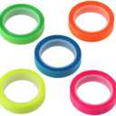 okhobby 5 Rolls Highlighter Sticker Transparent Marking Sticker, Colored Tapes, Gift Office Supplies