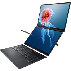 ASUS Zenbook Duo Dual 14" OLED WQXGA+ 120Hz Notebook Intel Core Ultra 9 185H 32GB RAM 1TB SSD Intel Arc Graphics Inkwell Gray