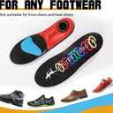 2 x Heavy Duty Support - Over 220 Lbs of Plantar Fasciitis Arch Support Insoles with Airbag Springs for High Shock Absorption Suitable for Men's and Women's Work Boot Insoles (Gray, S)