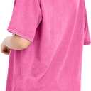 Dauocie Women's Washed Vintage Don't Be A Richard Sarcasm It's How I Hug Print T Shirt (Pink, M)
