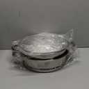 Yamde 2 Piece Stainless Steel Stack and Steam Pot Set - and Lid,Steamer Saucepot double boiler