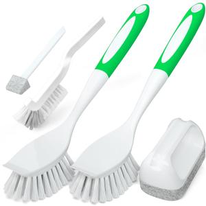 Holikme 5Pack Kitchen Cleaning Brush, Green