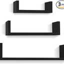 WALL U-SHELF SET OF 3 - BLACK

LARGE SHELF 13.97 X3.94" X 3.94"

MEDIUM SHELF 9.85 X3.94" X 3.15"

SMALL SHELF 6" X 3.94" X 2.36"