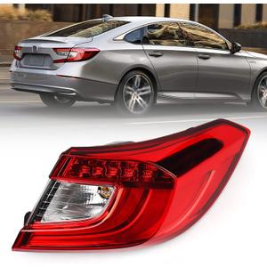 Huray Tail Light for Honda Accord 2018-2021 Outer Taillight Assembly Brake Lamp Replacement Passenger Side (Right)