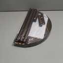 End Table, Half Moon Side Tables, Living Room Half Round 2 Tier Tables, NightStand for Small Space in Living Room Bedroom, Couch Tables with Storage Shelf, Boho Side Table (Brown)