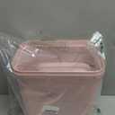 7 L Small Garbage Can with Swing Lid, 1.8 Gallon Indoor Trash Bin with Lid (Pink)