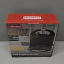 Mini Pizzelle Maker Machine with a 3'' Cutter, Mini Stroopwafel Iron, Bake 2 x 4'' Pizzelles or 3'' Stroopwafels, Excellent for Holiday, Party, Dessert Treat Making & More