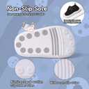 Toddler Shoes Baby Girl Boy Soft Breathable Mesh Wide Toe Box Lightweight Non-Slip Slip On First Walking Shoes (3-black)