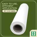 HBI H.B.I. PRODUCTS H.B.I. Peel & Stick Tear Away stabilizer for Embroidery Roll, 15" x 10 Yards, 1.5 oz Embroidery Stabilizer, Embroidery Backing for Machine, Tear Away Embroidery Stabilizer Roll.