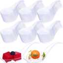 400 Pcs Plastic Spoons, Disposable Mini Tasting Desserts Ice Cream Sample Spoons Bulk, Clear Appetizer Plates for Soup Sushi Pudding Party Wedding 4. 72 x 0. 98 Inch
