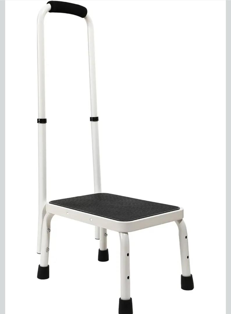 Medical Step Stool with Handle – Adjustable Safety Step Assist for Car, SUV, RV, and Mobile Home, Heavy Duty Handicap Step Stool with Handrail for Elderly, Seniors, and Adults (800 lbs Capacity)