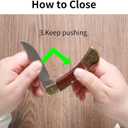 FULLHI Folding Pocket Knife 440C Steel Blade, Small Knife with Pocket Clip, Camping Hiking Knives for Women and Men Birthday (3.21 inches)