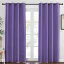 NICETOWN Blackout Curtains 84 Inch Length, Thermal Insulated Room Darkening Drapes Grommet Window Covering for Living Room Bedroom (W52 x L84 Inch, 1 Panel, Lilac Purple)