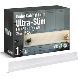 TORCHSTAR Ultra-Slim LED Under Cabinet Lighting Fits 42" Cabinets