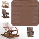 Recliner Pads for Hardwood Floors Non Skid Furniture Gripper Pad Floor Rubber Mat,Anti Slide Furniture Pad Hardwood Floor Protector,Swivel Chairs Recliner Mats Non Slip Recliner Grippers Coffee (Sq-Coffee-30"x30")