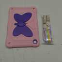 WESADN for Samsung Galaxy Tab A9 Plus Case for Kids 11 Inch 2023 with Screen Protector/Butterfly Kickstand/Lanyard/Keychain Shockproof Rugged Protective Cover for Samsung Galaxy Tab A9+ 11" Pink (Pink Purple)