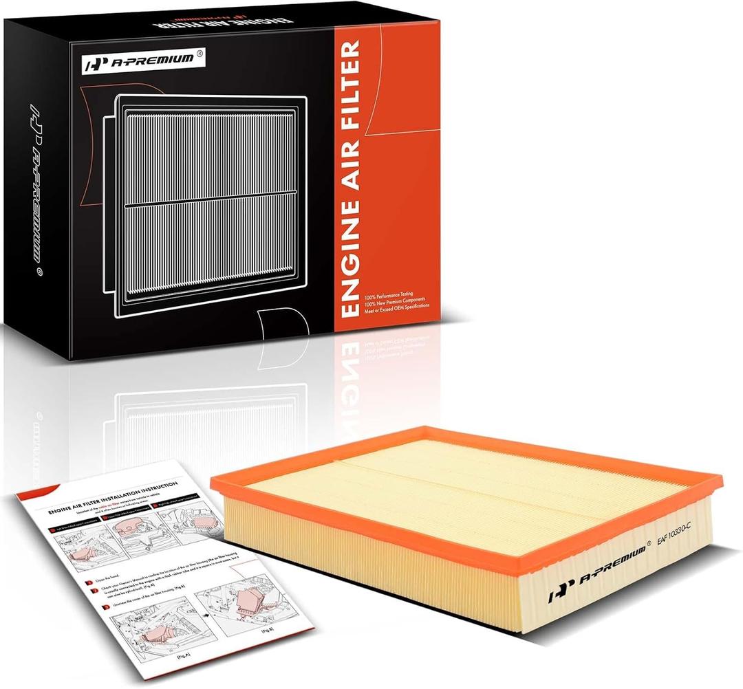 A-Premium Engine Air Filter Compatible with Dodge & Mercedes-Benz & Freightliner Sprinter 2500,3500, 2007-2022, Flexible Panel, Replace# 2E0129620B