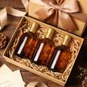 TBWIND 12 Pack 6oz Amber Glass Bottles with Airtight T-Top Corks, 200ml Refillable Mini Bottles for Vanilla Extract, Maple Syrup, Hot Sauce & Homemade Spirits, Includes Funnels & Labels